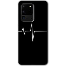 MRC İletişim Samsung Galaxy S20 Ultra Kılıf Hd Desen Baskılı Arka Kapak - Heart Rytm