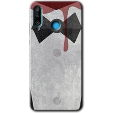MRC İletişim Huawei P30 Lite Kılıf Hd Desen Baskılı Arka Kapak - Gentleman Blood
