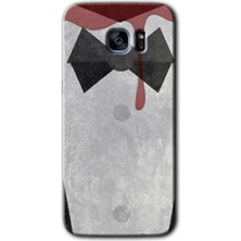 MRC İletişim Samsung Galaxy S7 Edge Kılıf Hd Desen Baskılı Arka Kapak - Gentleman Blood