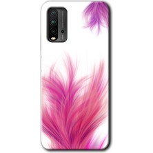 MRC İletişim Poco M3 Kılıf Hd Desen Baskılı Arka Kapak - Pembe Tüy
