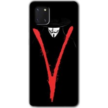 MRC İletişim Samsung Galaxy Note 10 Lite Kılıf Hd Desen Baskılı Arka Kapak - V For