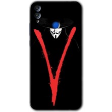 MRC İletişim Honor 8x Kılıf Hd Desen Baskılı Arka Kapak - V For