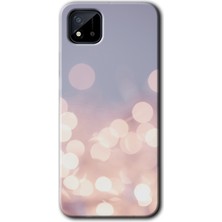 MRC İletişim Realme C11 Kılıf Hd Desen Baskılı Arka Kapak - Blur Lights