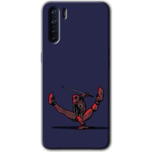 MRC İletişim Oppo A91 Kılıf Hd Desen Baskılı Arka Kapak - Deadpool 3