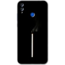 MRC İletişim Honor 8x Kılıf Hd Desen Baskılı Arka Kapak - Sönmüş Kibrit