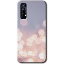MRC İletişim Realme 7 Kılıf Hd Desen Baskılı Arka Kapak - Blur Lights