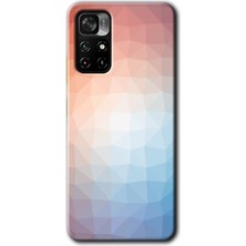 MRC İletişim Xiaomi Redmi Note 11T Kılıf Hd Desen Baskılı Arka Kapak - Polygon Graident 3