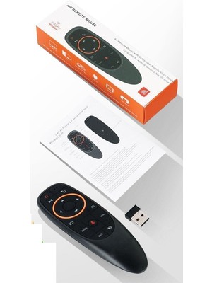 Ata Elektronik G10 2.4ghz Kablosuz Air Mouse Uzaktan Kumanda Sesli Komutlu Kablosuz 2.4g Air Kumanda - Android Box Kumanda  Tv Box Bılgısayar Smart Tv Mouse ve Kumanda  Öğrenebilme Özellik