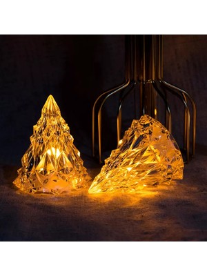 Kuzey Amber LED Işıklı Çam Ağacı Mini Işıklı Çam Ağacı Işıklı Yılbaşı Ağacı LED Light Noel Tree Decor Light