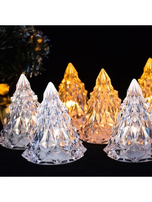 Kuzey Amber LED Işıklı Çam Ağacı Mini Işıklı Çam Ağacı Işıklı Yılbaşı Ağacı LED Light Noel Tree Decor Light