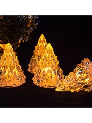 Kuzey Amber LED Işıklı Çam Ağacı Mini Işıklı Çam Ağacı Işıklı Yılbaşı Ağacı LED Light Noel Tree Decor Light