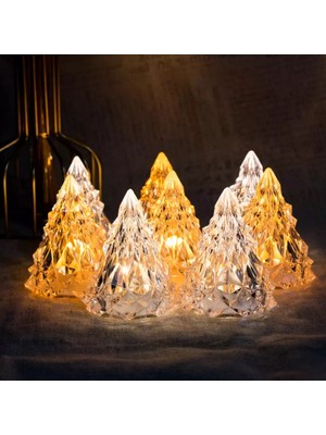 Kuzey Amber LED Işıklı Çam Ağacı Mini Işıklı Çam Ağacı Işıklı Yılbaşı Ağacı LED Light Noel Tree Decor Light