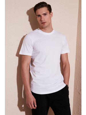 Buratti % 100 Pamuk Regular Fit Bisiklet Yaka T Shirt Erkek T Shirt 5902511