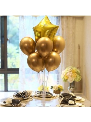 Showparty Balon Süsleme Standı 7 Çubuklu+ 7 Adet Balon Set