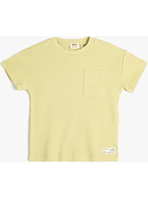 Koton Acık Gri Waffle Tshirt