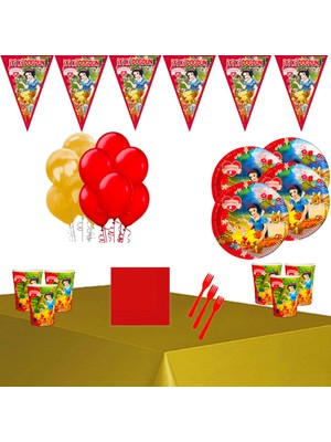 Pamuk Prenses Snow White 32 Kişilik Doğum Günü Parti Malzemeleri Seti