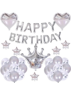 Çıtı Pıtı Store Kral Taçlı Doğum Günü Balon Seti
