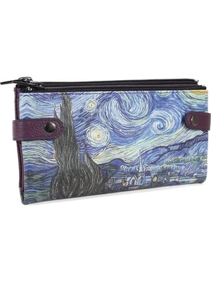 Perabags Van Gogh Starry Night Baskılı Çıt Çıtlı Tasarım