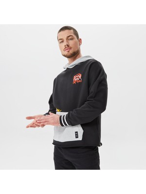 Puma Boroughs Erkek Siyah Kapüşonlu Sweatshirt.02