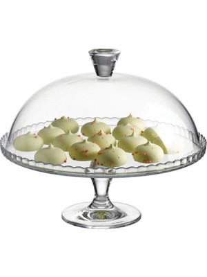 Paşabahçe 95200 Patisserie Ayaklı ve Kapaklı Kek Fanusu 32 cm