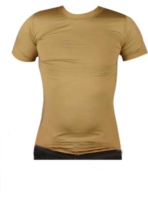 Asker Vadisi Microfiber Termal Operasyon Tişörtü Kısa Kol Camel Trophy Renk