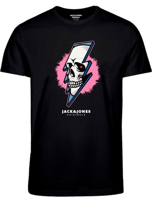 Jorcrown Skull Tee Ss Crew Neck Fst Kırmızı Erkek T-Shirt 12232656-Rococ