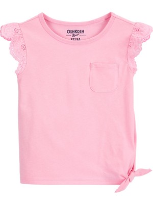Oshkosh Küçük Kız Çocuk Kısa Kollu Tshirt Pembe