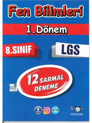 İdol Yayınları Idol Yayınları 8. Sınıf LGS Fen Bilimleri 1. Dönem 12 Li Sarmal Deneme