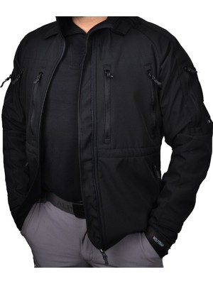 Astüm Askeri Malzeme 11 Cepli Softshell Mont Siyah