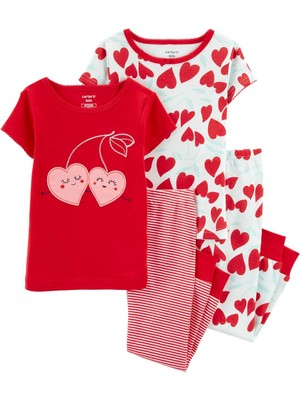 Kız Bebek Pijama Set 4'lü Paket