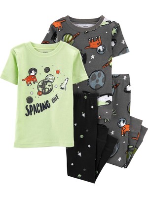 Erkek Bebek Pijama Set 4'lü Paket