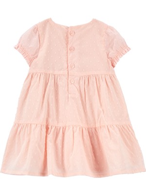 Carter's Kız Bebek Kısa Kollu Elbise Pembe