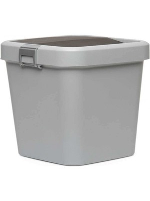 Motek Comfort Dust Bin Çöp Kovası Gri 18 lt