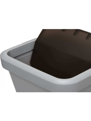 Motek Comfort Dust Bin Çöp Kovası Gri 18 lt