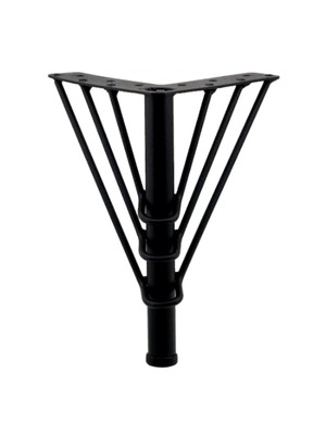 Snn - Üçtel 20 cm Siyah - Metal Ayak - 5 Adet