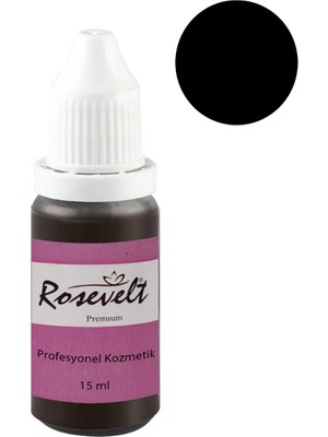 Rosevelt Kalıcı Makyaj Eğitim Boyası Siyah ( Ciltte Kullanılmaz )