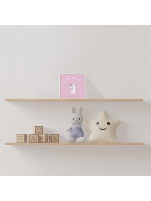 Hediye Sepeti Hediyesepeti Bebek Odası Için Unicorn Tasarımlı Çerçeve