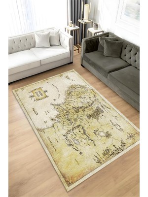 Homshtag Orta Dünya Dokuma Tabanlı Yıkanabilir Kaymaz Yüzüklerin Efendisi Film Halısı