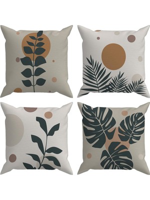 Evdek Botanical 4'lü Kırlent Kılıf Ds17