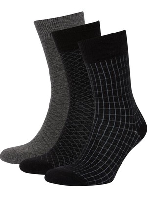 DeFacto Erkek Pamuklu 3'lü Soket Çorap R8081AZNS