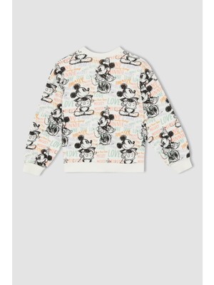 DeFacto Kız Çocuk Disney Mickey & Minnie Sweatshirt W7135A622SP