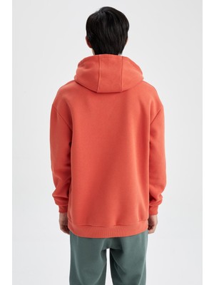 DeFacto Boxy Fit Kapüşonlu Sweatshirt X9591AZ22AU