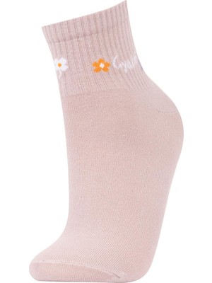 DeFacto Kadın 5'li Pamuklu Kısa Çorap Z7505AZNS