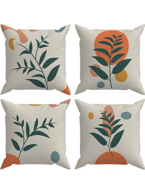 Evdek Botanical 4'lü Kırlent Kılıf Ds19