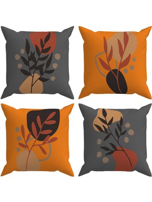 Evdek Botanical 4'lü Kırlent Kılıf Ds22