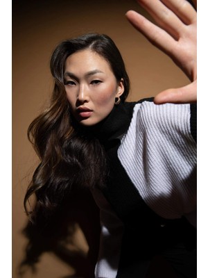 DeFacto Relax Fit Yarım Balıkçı Yaka Selanik Kumaş Kazak X7877AZ22WN