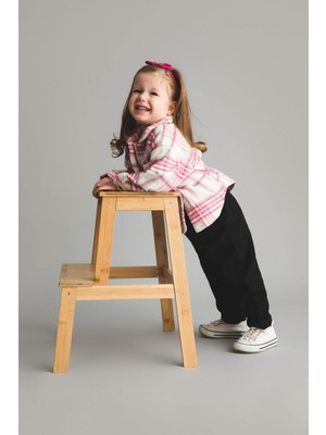 DeFacto Kız Bebek Penye Astarlı Jean Pantolon Y3799A222WN