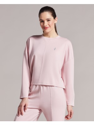 Skechers W Soft Touch Shinny Logo Crew Neck Sweatshirt Kadın Pembe Sweatshirt S231144-590