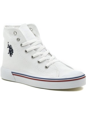 U.S. Polo Assn. Penelope Hıgh 3fx Kadın Uzun Boğazlı Keten Sneaker Ayakkabı