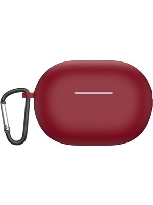 Smcase Huawei Freebuds Pro 2 Kılıf Mat Silikon Soft Kancalı Sf7 Mürdüm